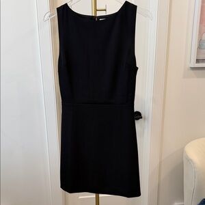 Babaton Black Sleeveless Mini Shift Dress